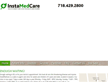 Tablet Screenshot of instamedcare.com
